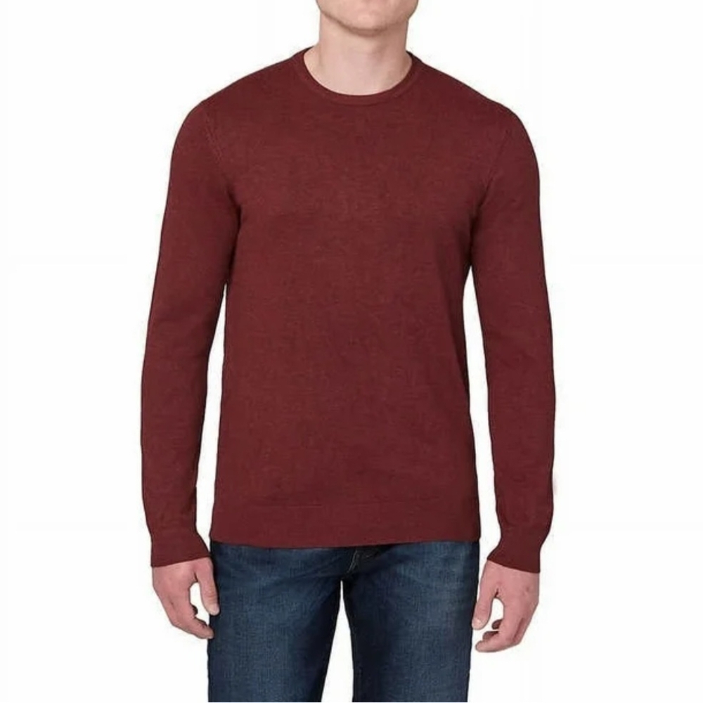 Buffalo David Bitton Men's Red Crewneck Sweater, Size Small